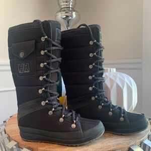Helly Hansen Black Tall Lace-Up Boots